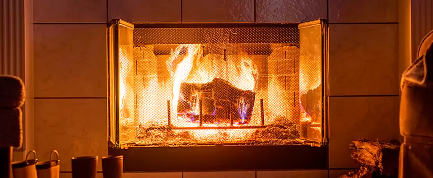 Mendota Hearth Landscape Fireplace Installation in Cudahy, Wisconsin
