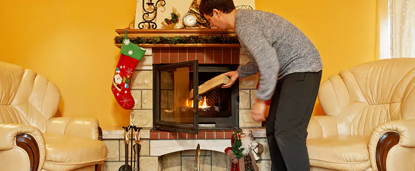 Rusted Metal Fireplace Restoration in Cudahy, Wisconsin
